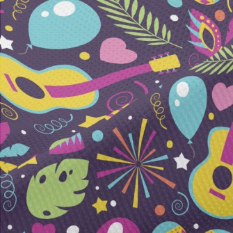 Colorful And Happy Carnival Piqué