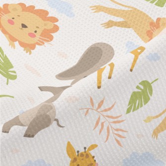 Lion Chasing Small Animals Piqué