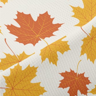 Autumn Yellow Leaves Piqué