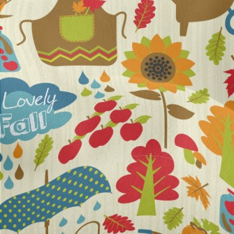 I Love Fall Gardening Lightweight Performance Linen
