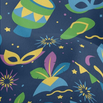 Carnival Mask Party Lightweight Performance Linen