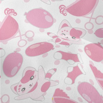 Happy Dreamy Cat Lightweight Performance Linen