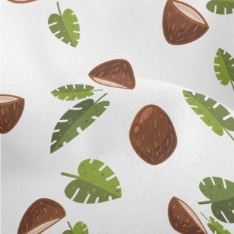 Coconut Shell And Leaves Lightweight Performance Linen