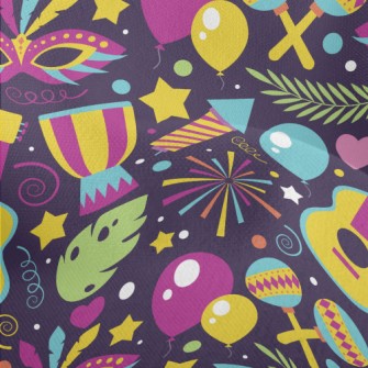 Colorful And Happy Carnival Lightweight Performance Linen