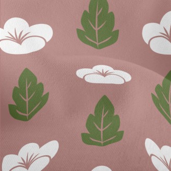 Elegant Japanese Flowers Lightweight Performance Linen