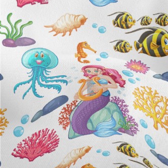 Undersea Mermaid Princess Lightweight Performance Linen