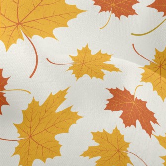 Autumn Yellow Leaves Lightweight Performance Linen