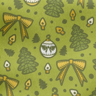 Mini Christmas Tree Ornaments Jersey Backed Fleece