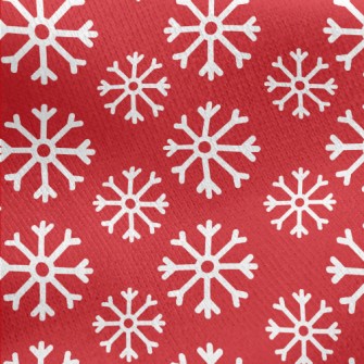 Snow White Flakes Jersey Backed Fleece