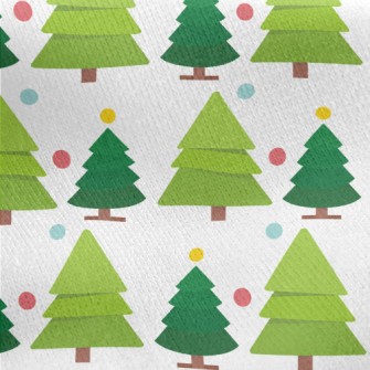 Cute Size Christmas Tree Jersey Backed Fleece