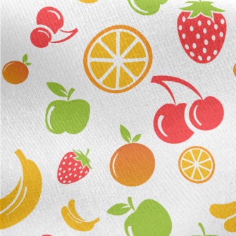 Mini Fruits Jersey Backed Fleece