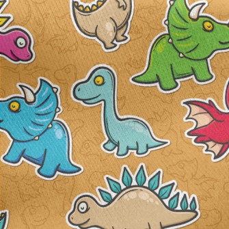 Jurassic Dinosaur Park Jersey Backed Fleece