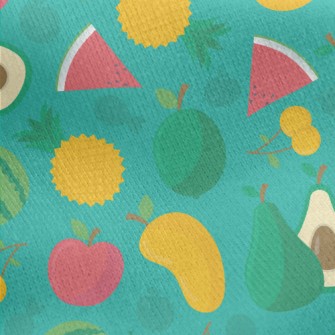 Mini Juicy Fruits Jersey Backed Fleece