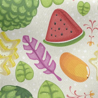 Rich Custard Apple Jersey Backed Fleece