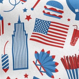 Classic American Architecture  Jersey Backed Fleece