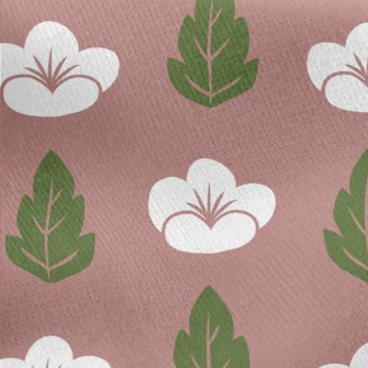 Elegant Japanese Flowers Jersey Backed Fleece