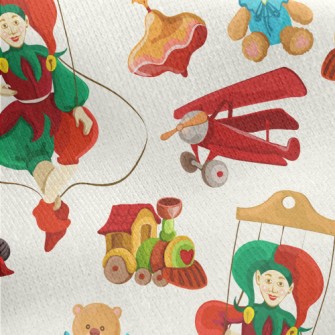 Nostalgic Era Clown Toys Jersey Backed Fleece