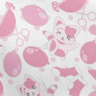 Happy Dreamy Cat Pongee