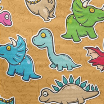Jurassic Dinosaur Park Pongee