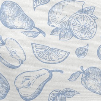 Sketch Of Beautiful Fruits Pongee
