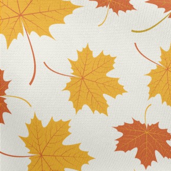 Autumn Yellow Leaves Pongee