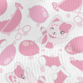 Happy Dreamy Cat Stretch Jersey