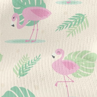 Tropical Flamingo Stretch Jersey