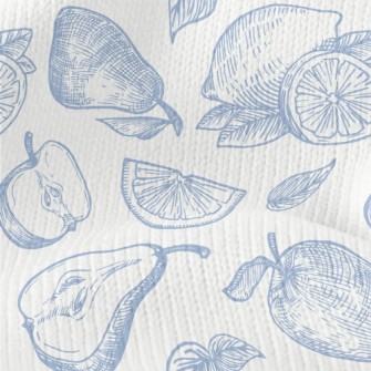 Sketch Of Beautiful Fruits Stretch Jersey