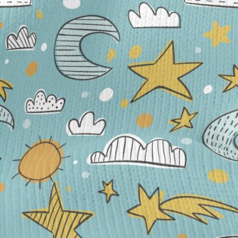 Sun Moon Stars Sky Stretch Jersey