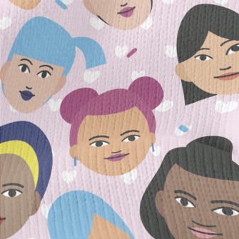 Multiracial Women Stretch Jersey