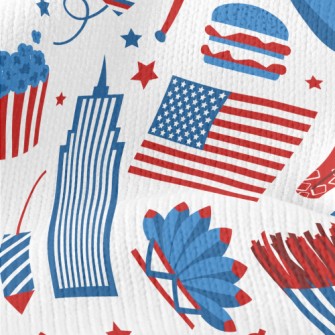 Classic American Architecture  Stretch Jersey