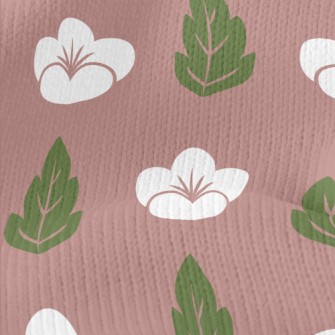 Elegant Japanese Flowers Stretch Jersey