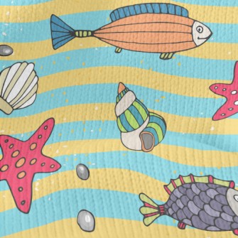 Colorful Sea Bottom Fish Stretch Jersey