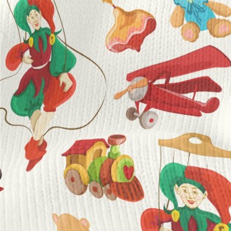 Nostalgic Era Clown Toys Stretch Jersey