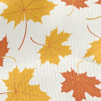 Autumn Yellow Leaves Stretch Jersey