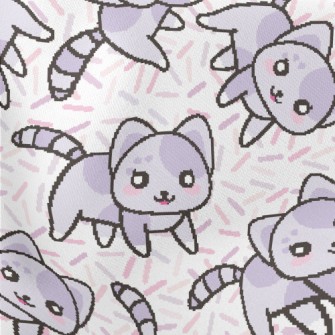 Harmless Cute Kitten Lightweight Cotton Poplin