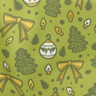 Mini Christmas Tree Ornaments Lightweight Cotton Poplin