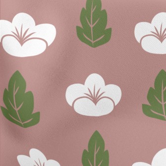 Elegant Japanese Flowers Lightweight Cotton Poplin