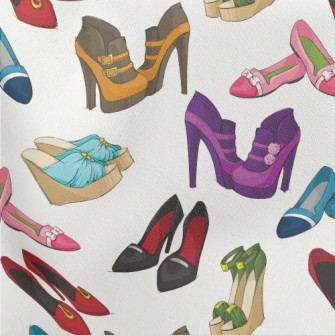 Gorgeous High Heels Lightweight Cotton Poplin