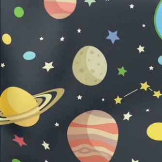 Cosmic Asteroid Lightweight Cotton Poplin