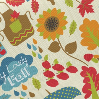 I Love Fall Gardening Midweight Cotton Poplin