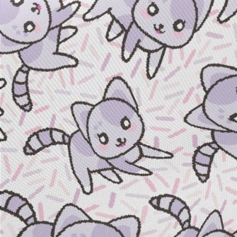 Harmless Cute Kitten Midweight Cotton Poplin