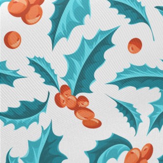 Tiny Christmas Berries Midweight Cotton Poplin