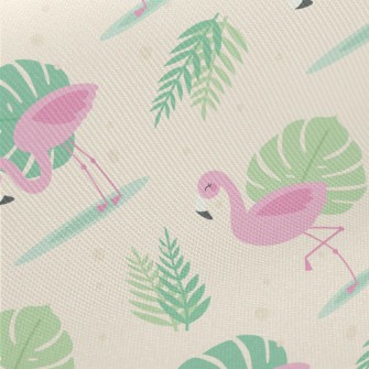 Tropical Flamingo Midweight Cotton Poplin