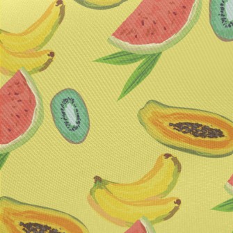 Watercolor Painting Of Tropica Midweight Cotton Poplin