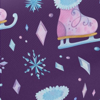 Fantasy Snow Skates Midweight Cotton Poplin