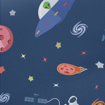 Galaxy Alien Midweight Cotton Poplin
