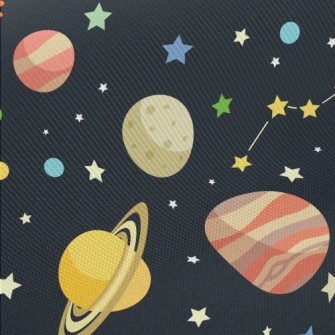 Cosmic Asteroid Midweight Cotton Poplin