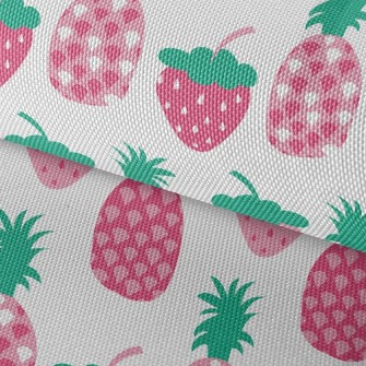 Fun Strawberry Pineapple Waterproof Oxford