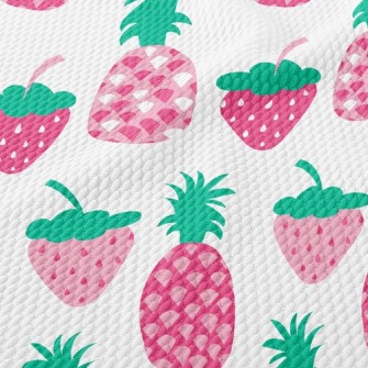 Fun Strawberry Pineapple Birdseye Piqué